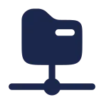 Folder Path Connect SVG Icon